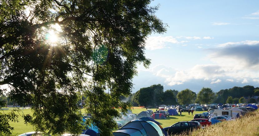 Camping at Corbridge Festival